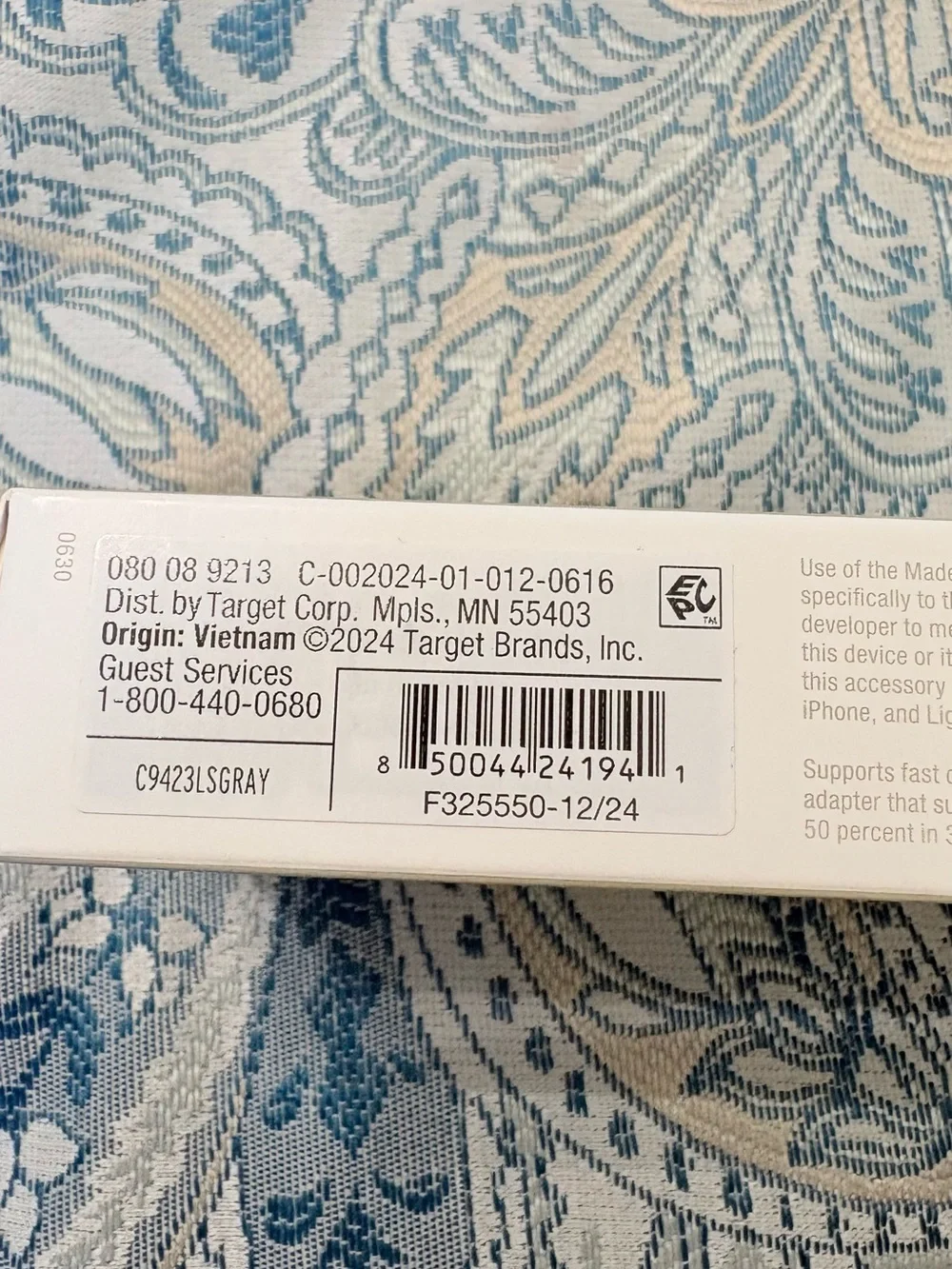 Bundle of 2 Fast Charging Cables - NWT 3' Lightning to USB-C Round
